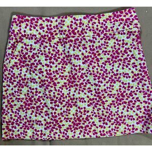 J. Crew Mini Skirt Y2K Cottagecore Floral Coquette Pink Green Womens Size 8